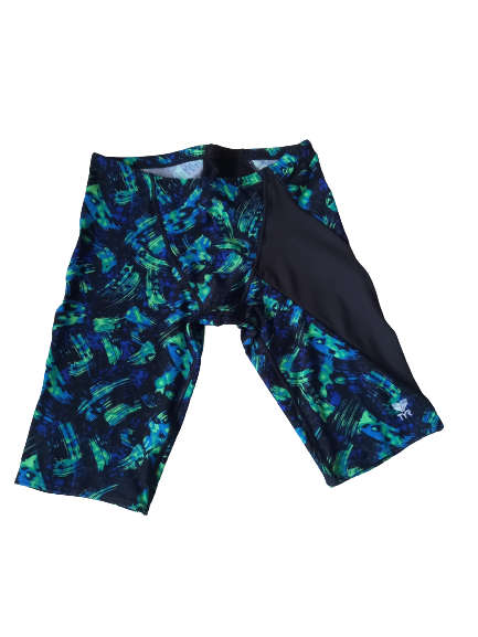 TYR Men`s Swimming Jammer - Emulsion Diverge Blue/Green - Size 36