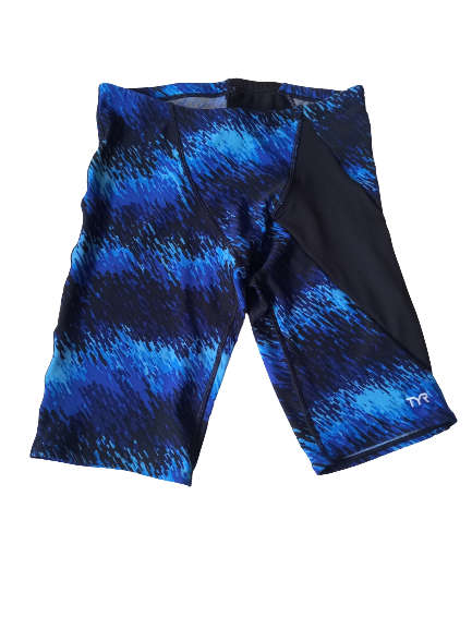 TYR Men`s Swimming Jammer - Perseus Diverge Blue/Black - Size 38