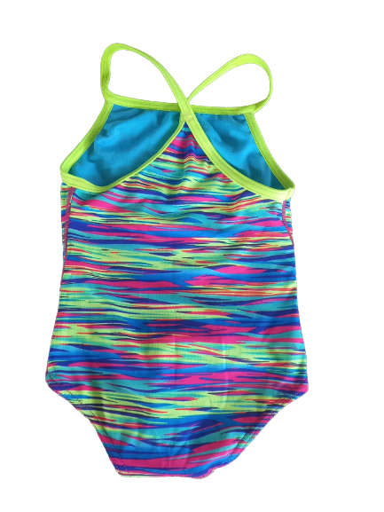 TYR Kids Girls Swimming Costume - Bonzai Diamondfit - Size 5 - 6 years