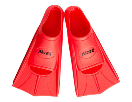 Swim Fins Short Pacer Orange Size UK 4 - 5