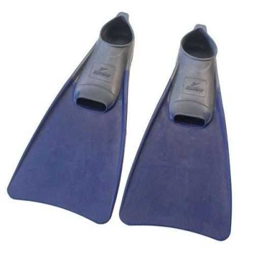 Swim Fins Long Aqualine - Size UK 9-10 - Grey/Navy