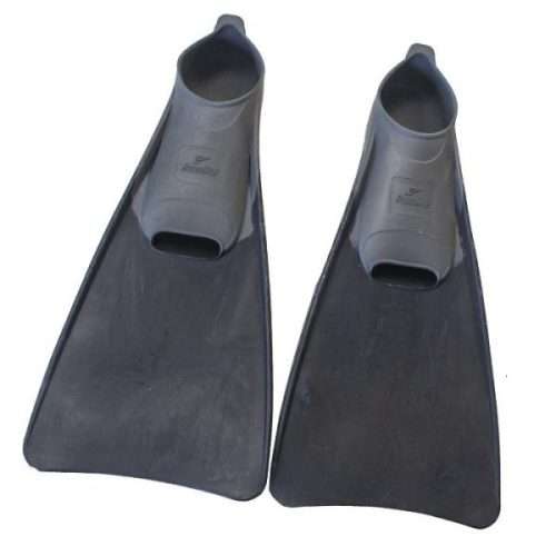 Swim Fins Long Aqualine - Size UK 11-12 - Grey/Black