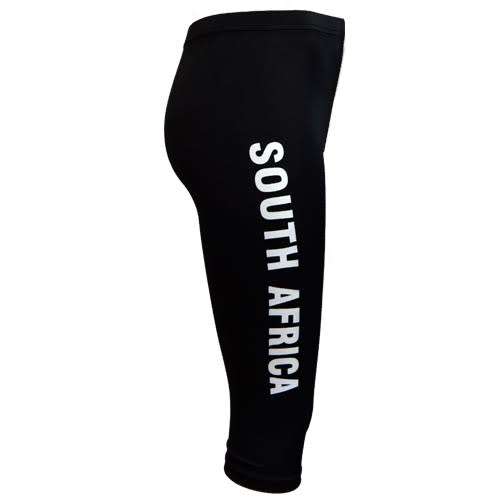 SA Flag / Black Calf Tights - Size Large (36)