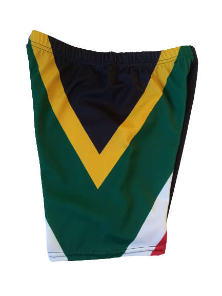 SA Flag / Black Short Tights - Size X-Large (38)