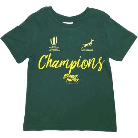 Springboks Boys RWC Champions Tee: 4 - 5 years