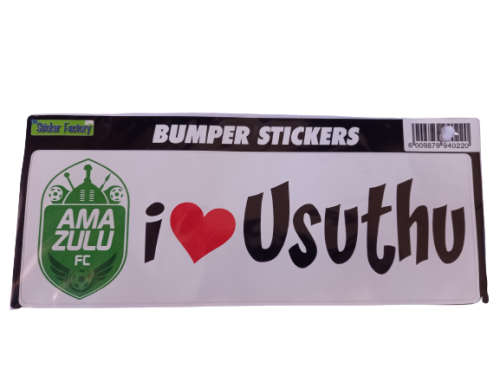 Bumper Sticker Amazulu - I love Usuthu