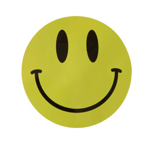 Licence Disc Sticker - Smile Face