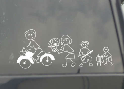 Family Fun Sticker for Car - Gym Boy