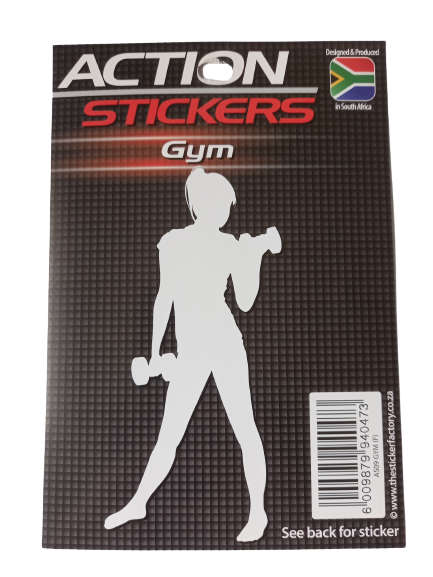 Action Sticker - Gym Female