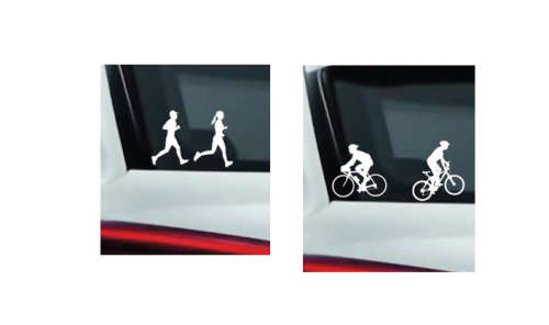 Action Sticker - Mountain Biking