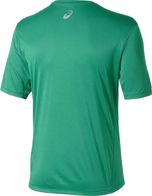 Asics Tee Men`s Graphic Spiral Logo Green - Small