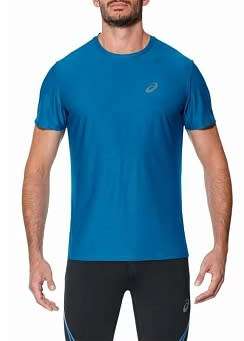 Asics Tee Men`s Short Sleeve Thunder Blue - Small