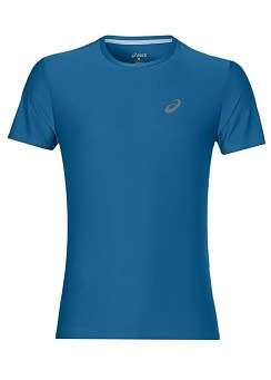 Asics Tee Men`s Short Sleeve Thunder Blue - Small
