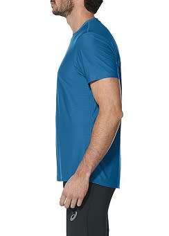 Asics Tee Men`s Short Sleeve Thunder Blue - Small