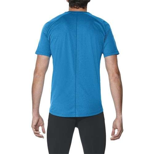 Asics Tee Men`s Stripe Thunder Blue - Small