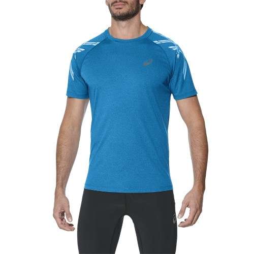 Asics Tee Men`s Stripe Thunder Blue - Small