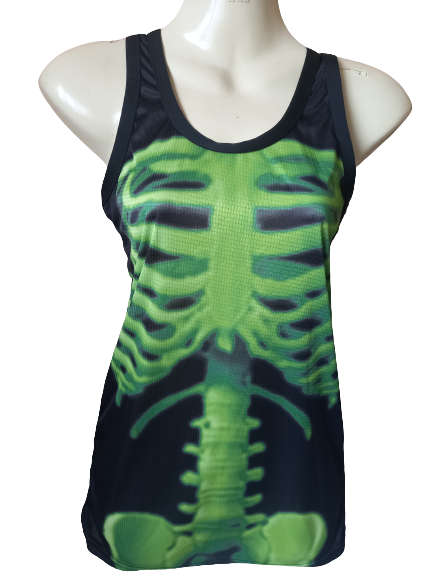 Vest Ladies Skeleton Green - Small
