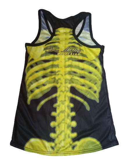 Vest Mens Skeleton Yellow - X-Small
