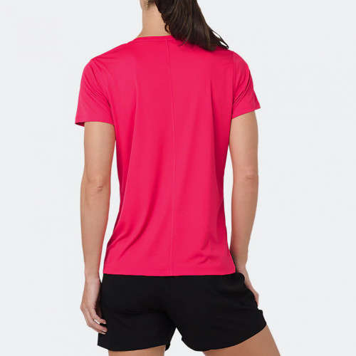 Asics Tee Ladies Silver Pixel Pink - Large