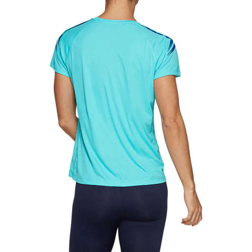 Asics Tee Ladies Silver Icon Ice Mint - X-Large