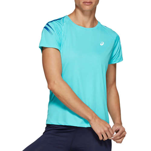 Asics Tee Ladies Silver Icon Ice Mint - X-Large
