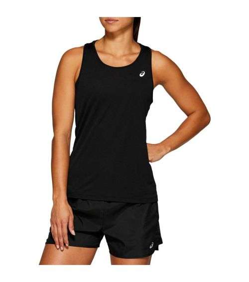 Asics Tank SIlver Ladies Performance Black - X-Large