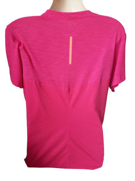 Asics Tee Ladies Fuzex V-neck Azalea - Large