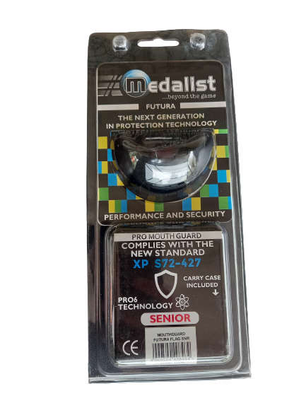 Mouth Guard Senior Futura Flag Black