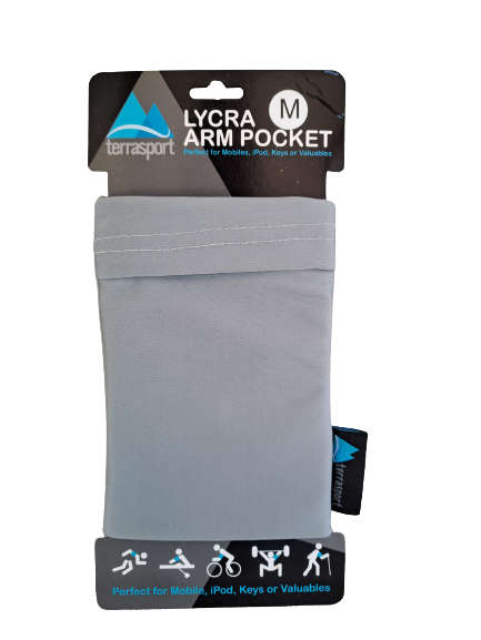 Arm Pocket Lycra - Light Grey Large