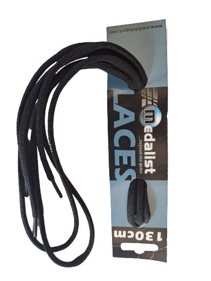 Laces Oval Sport Medalist - Black
