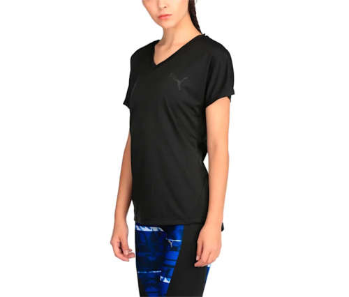 Puma Short Sleeve Tee Ladies Elevated Sporty - Medium (UK 12)