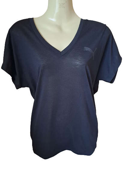 Puma Short Sleeve Tee Ladies Elevated Sporty - Medium (UK 12)