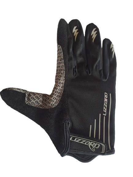 Cycling Gloves Mens Lizzard Long Finger Dactyl - Black / Grey 2XL