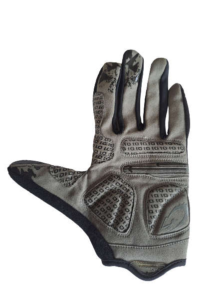 Cycling Gloves Mens Lizzard Long Finger Dactyl - Black / Grey 2XL