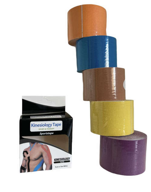 Kinesiology Tape Sport and Thearpy 5cm x 5m - Black