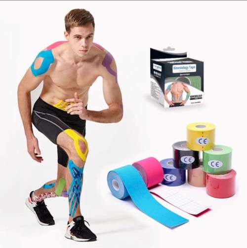 Kinesiology Tape Sport and Thearpy 5cm x 5m - Black