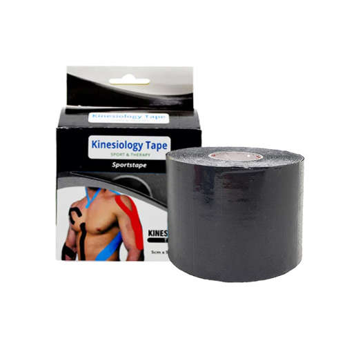 Kinesiology Tape Sport and Thearpy 5cm x 5m - Black