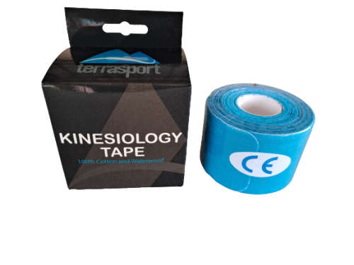 Kinesiology Tape Sport and Thearpy Terrasport 5cm x 5m - Blue (pre-cut)