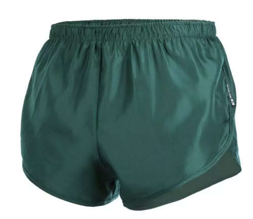 Running Shorts Mens High-Cut Second Skins: Bottle Green - Size X-Large