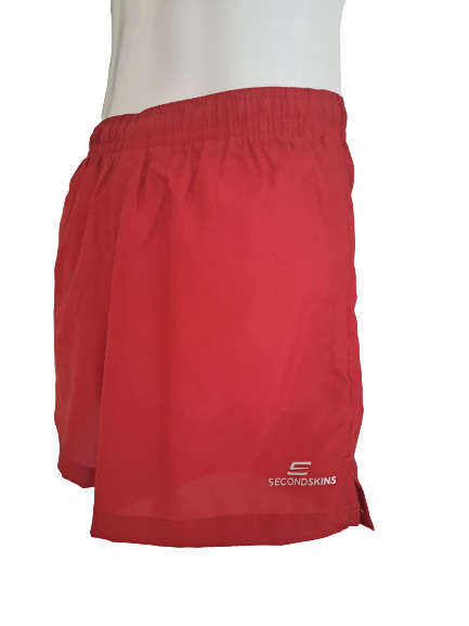 Running Shorts Square Leg Second Skins Red - Size 3X-Large
