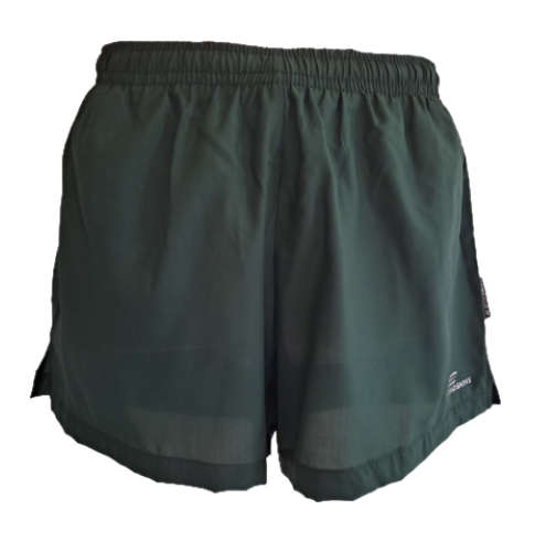 Running Shorts Square Leg Second Skins Bottle Green - Size 2X-Large