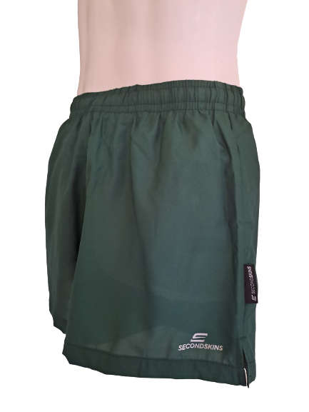Running Shorts Square Leg Second Skins Bottle Green - Size 2X-Large