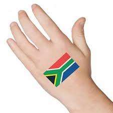 SA Flag Tattoo Temporary (set of 8)