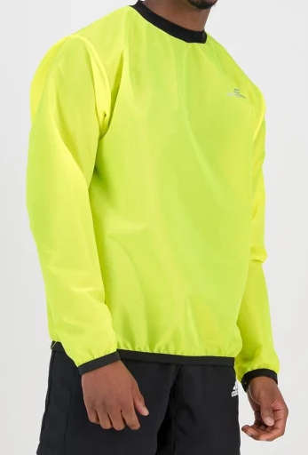 Foul Weather Run Top Second Skins Lumo Yellow - Small (32)