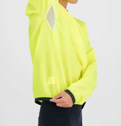 Foul Weather Run Top Second Skins Lumo Yellow - Small (32)