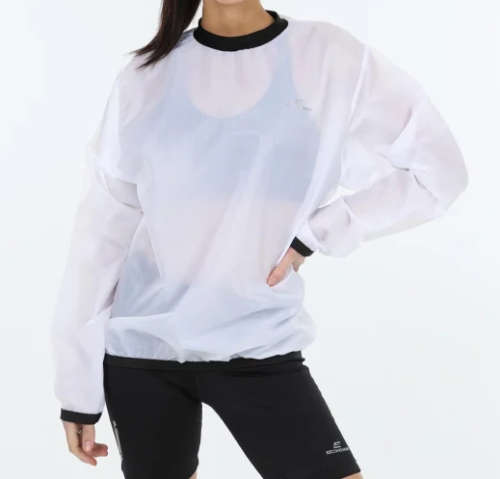 Foul Weather Run Top Second Skins White - X-Large (38