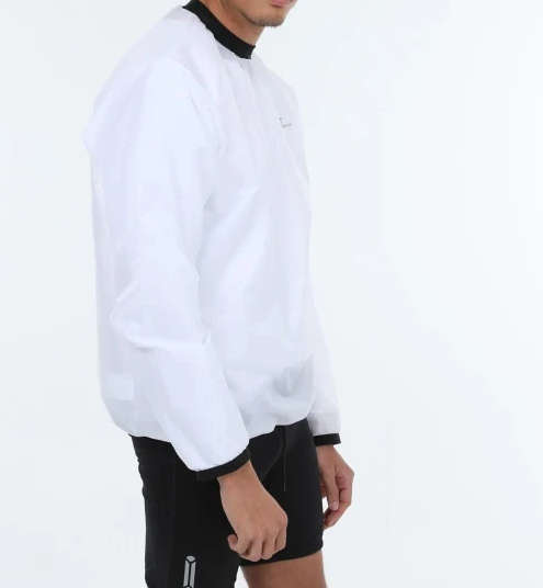 Foul Weather Run Top Second Skins White - X-Large (38