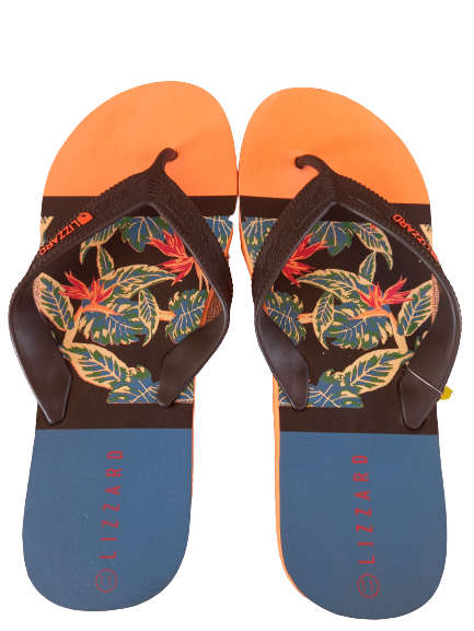 Lizzard sandals  flip-flops men`s sunday black/multi - size UK 11