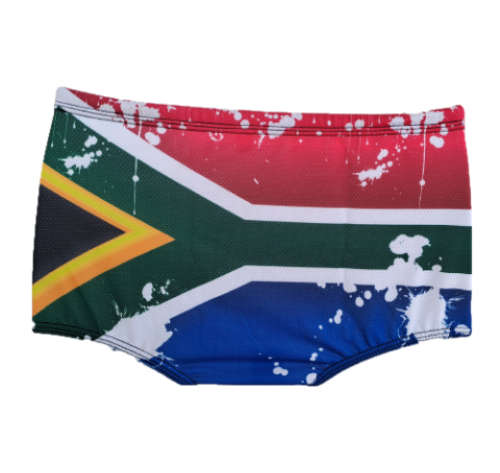 SA Flag Drag Shorts Swimming with fine mesh - size 28