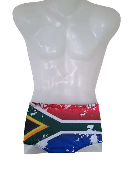 SA Flag Drag Shorts Swimming with fine mesh - size 28